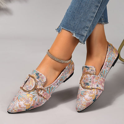 Blossura™ Floral Embroidered Flats