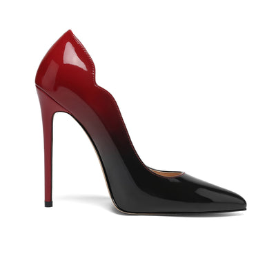 VOABOASY™ Glossy Elegance Stiletto Pumps