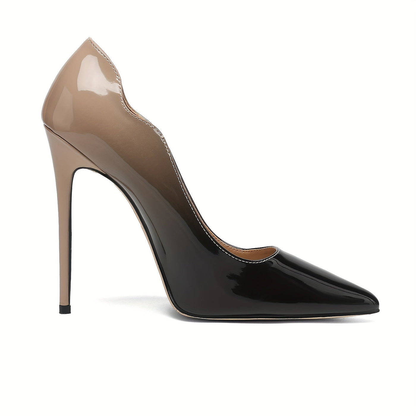 VOABOASY™ Glossy Elegance Stiletto Pumps