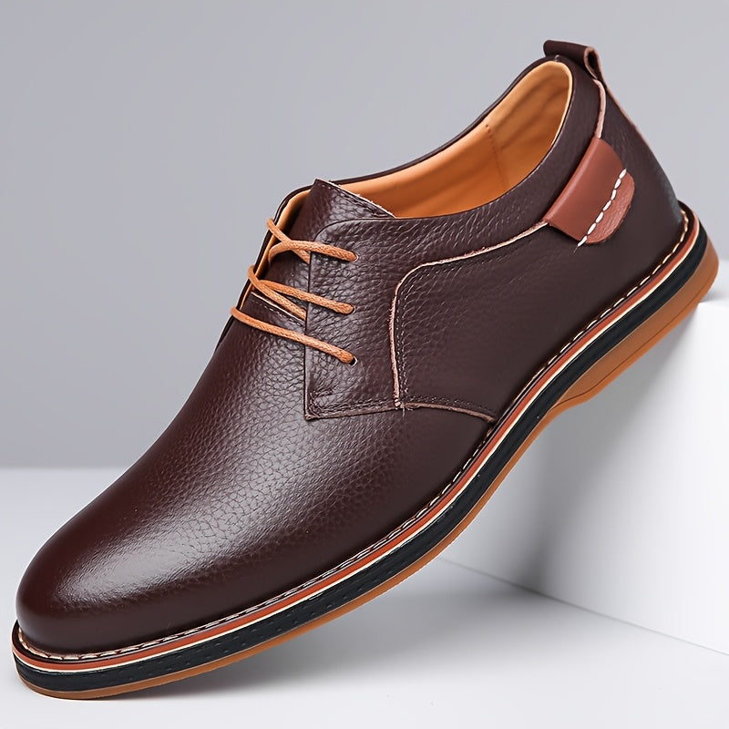 EliteStride™ Cow Faux Leather Dress Shoes