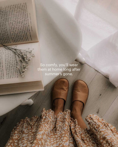 TerraStep™ Fawn Leather Slippers