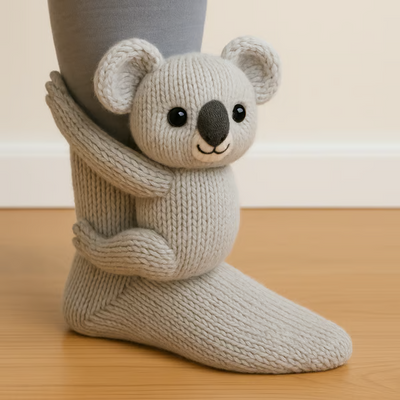 Lina™ | Soft Knitted Animal Socks