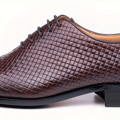CrocElegance™ Handmade Leather Oxfords