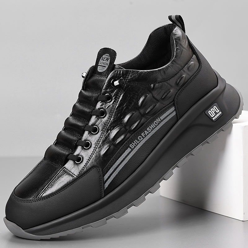 CrocStride™ Leather Sneakers