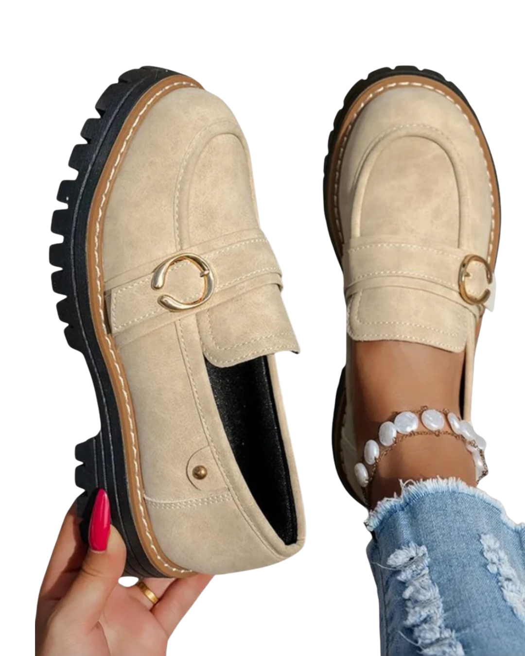 Esma | Casual Loafers with Rounded Toe