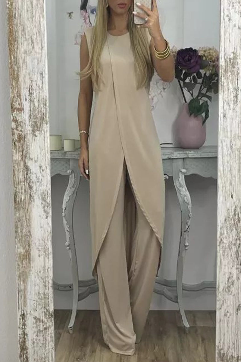 Vela™ Asymmetrical O-Neck Two-Piece Set