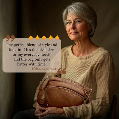 Isla - Functional Large Capacity Leather Shoulder Bag