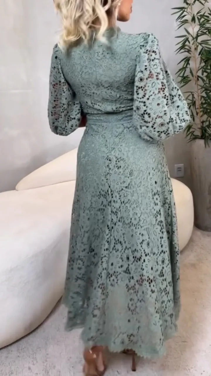 LunaBloom™ Lace Lantern Dress