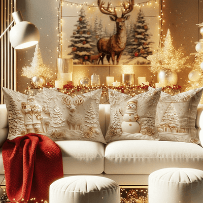 CozyFest™ | Christmas-Themed Decorative Pillow Cover