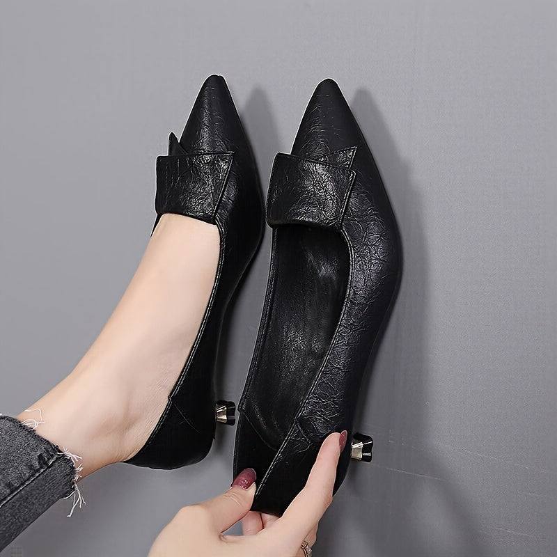 GraceBow™ Women’s Black Stiletto Heels