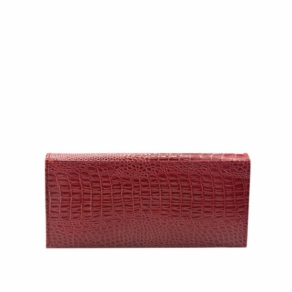 Caroline - Luxury Crocodile-Embossed Leather Wallet for Women