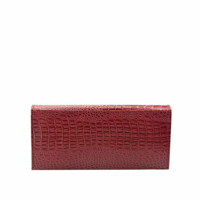 Caroline - Luxury Crocodile-Embossed Leather Wallet for Women