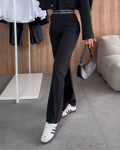 Serena™ Casual Solid Color Straight Pants