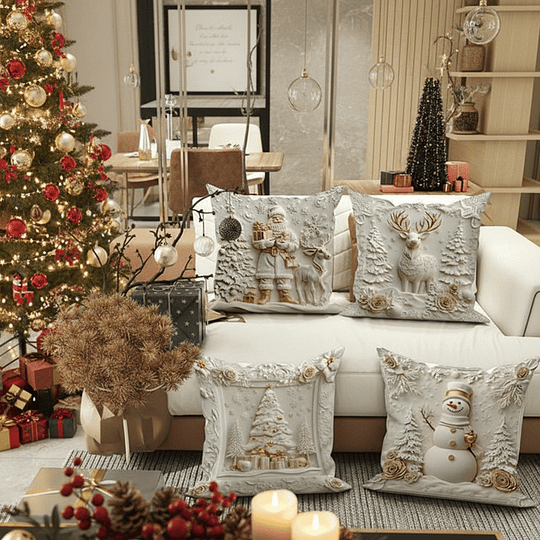 CozyFest™ | Christmas-Themed Decorative Pillow Cover