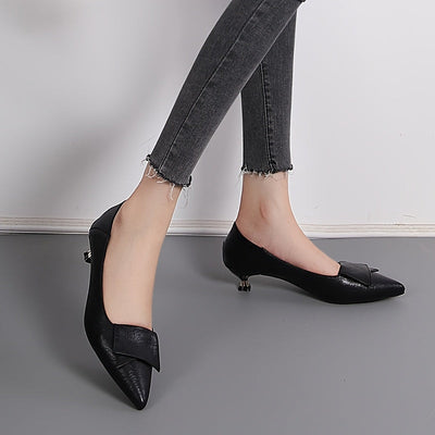 GraceBow™ Women’s Black Stiletto Heels