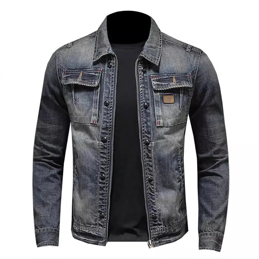 Radeko | Men’s Slim Fit Denim Jacket