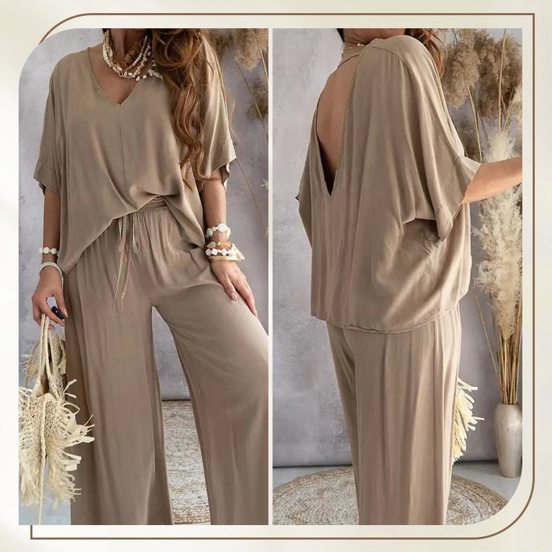 ComfiChic™ – Women’s Casual Loose Solid Color Suit