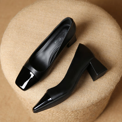 Parisienne™ Two-Tone Square Toe Pumps