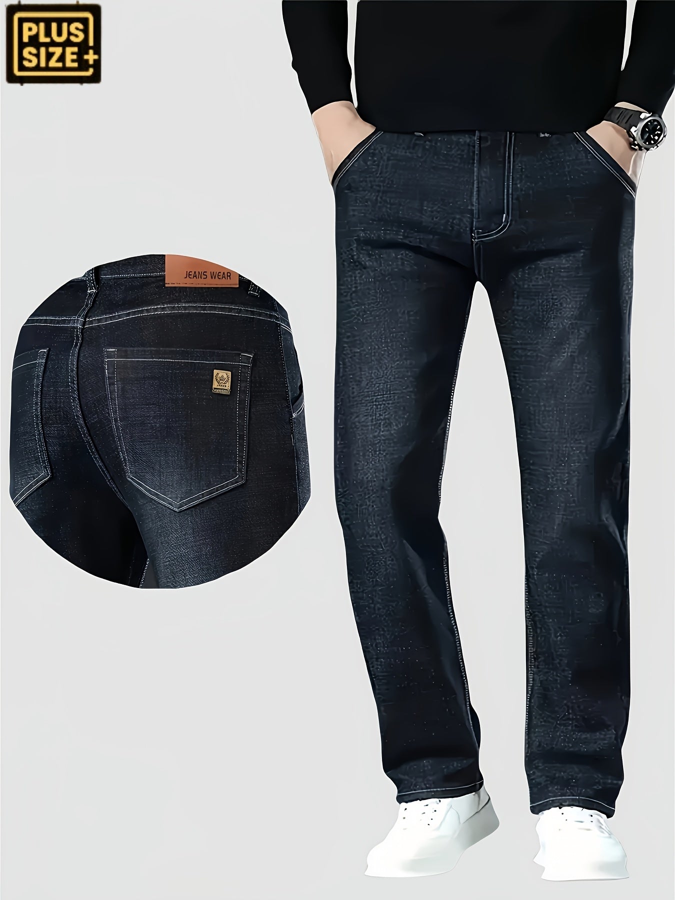 FlexEase™ Plus-Size Straight-Leg Pants