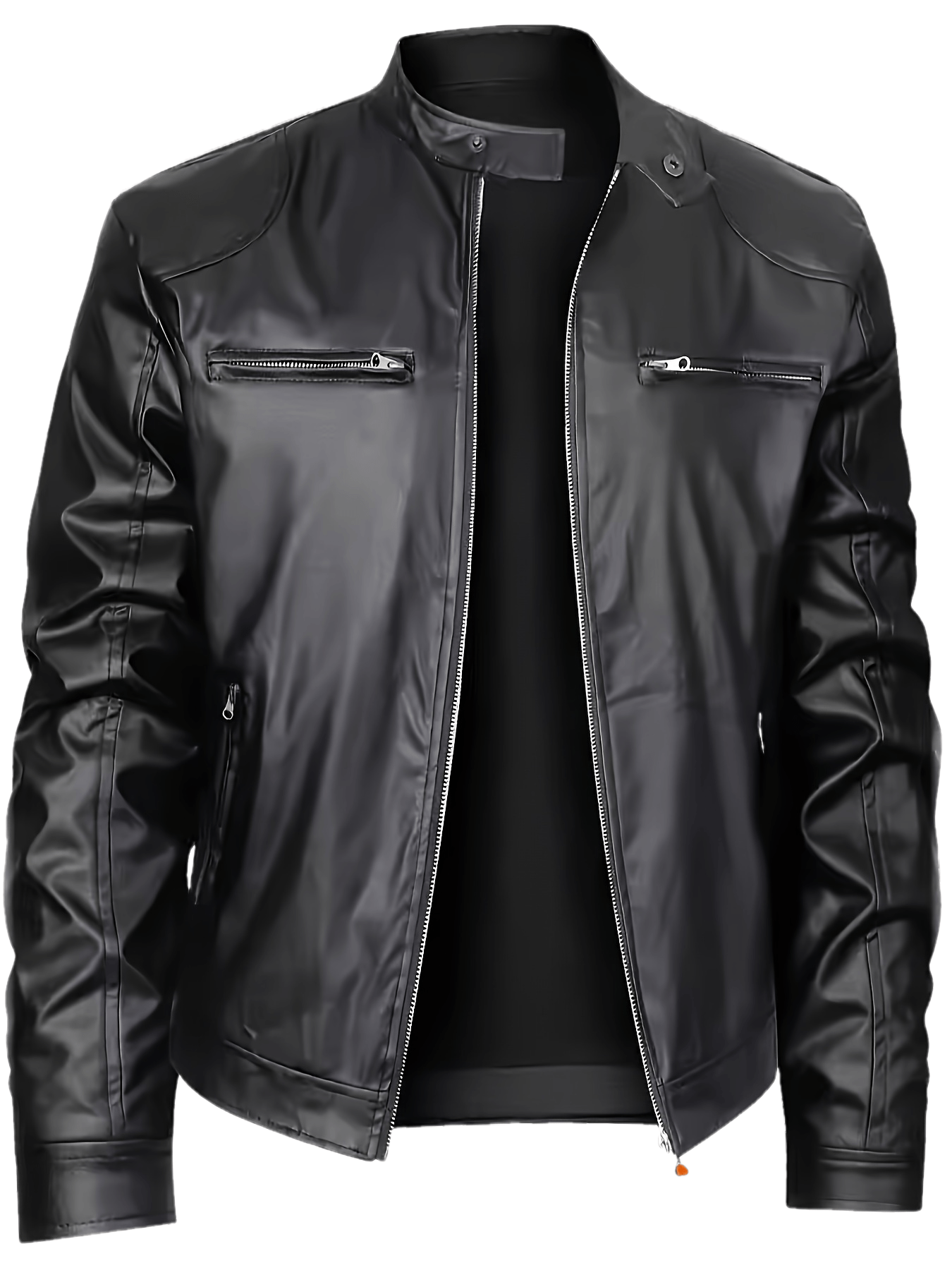 RetroEdge™ Men’s Stand Collar Bomber Jacket