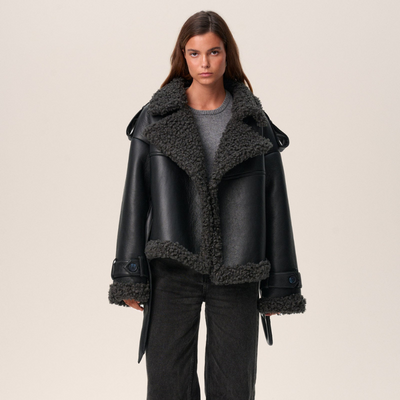 Elvira™ | Belted Shearling Coat