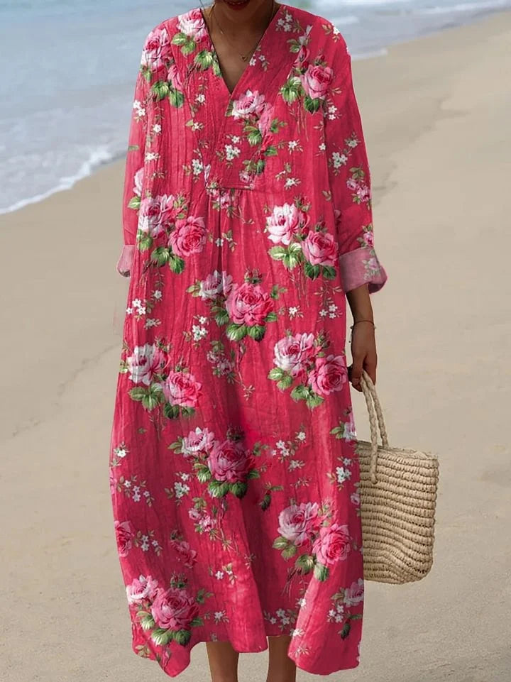 Delilah - Women's Lightweight Loose Floral Dress