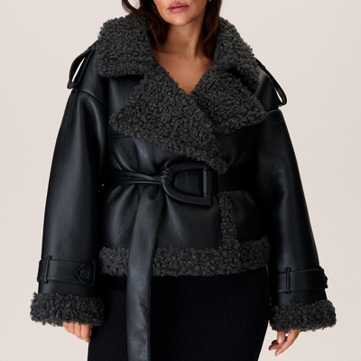 Elvira™ | Belted Shearling Coat