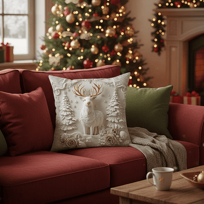 CozyFest™ | Christmas-Themed Decorative Pillow Cover