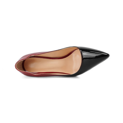 VOABOASY™ Glossy Elegance Stiletto Pumps