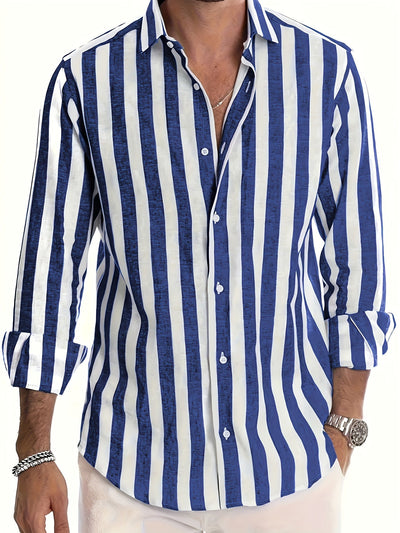StripeEase™ Men’s Casual Shirt