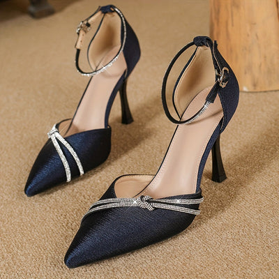 DazzleStep™ Buckle Strap High Heels