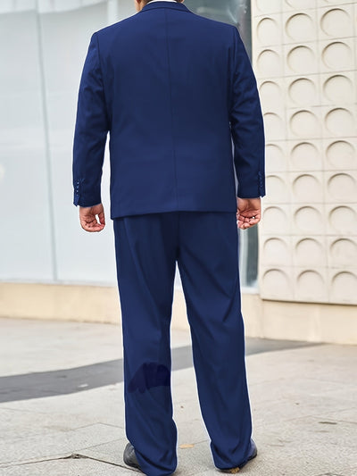 GrandeurFit™ Plus-Size 3-Piece Suit Set