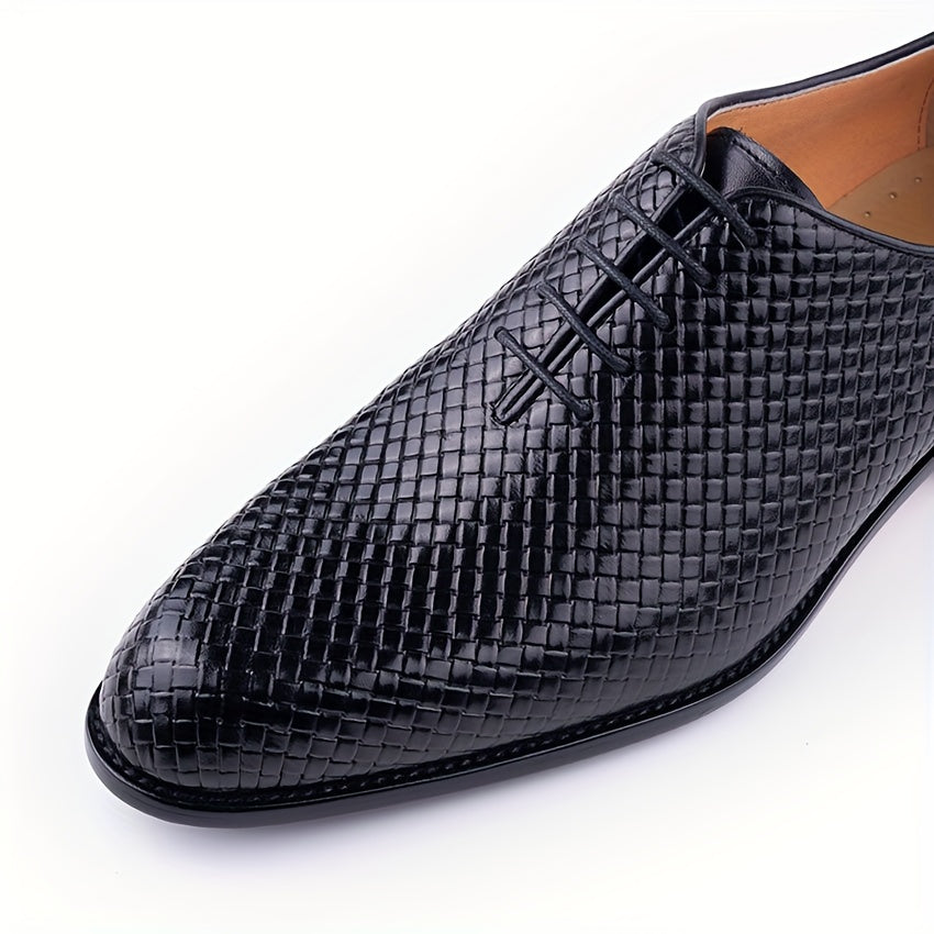 CrocElegance™ Handmade Leather Oxfords