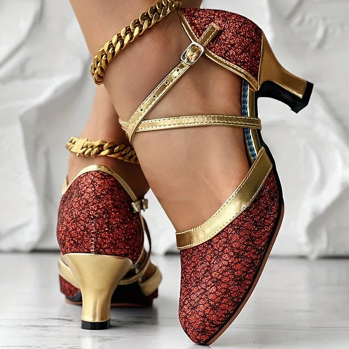 Talia | Elegant Chunky Heel Sandal