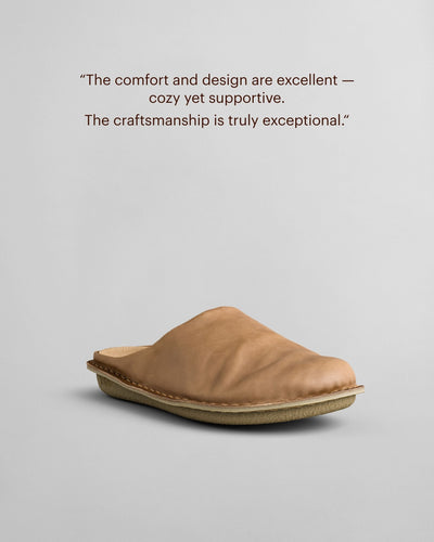 TerraStep™ Fawn Leather Slippers
