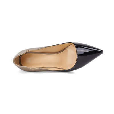 VOABOASY™ Glossy Elegance Stiletto Pumps