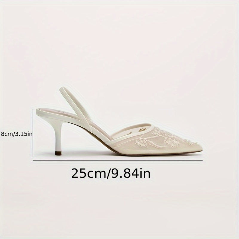 Lustra™ Women’s Champagne Cap-Toe Mule Sandals