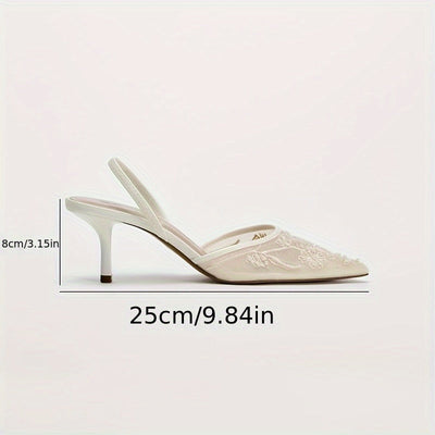 LustreStep™ Champagne Mule Heels