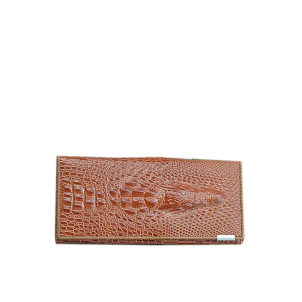 Caroline - Luxury Crocodile-Embossed Leather Wallet for Women