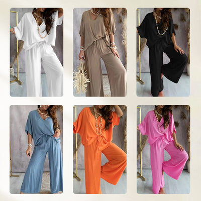 ComfiChic™ – Women’s Casual Loose Solid Color Suit