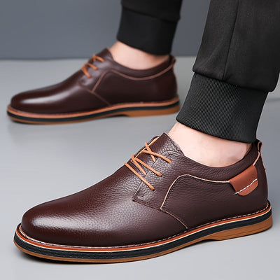 EliteStride™ Cow Faux Leather Dress Shoes