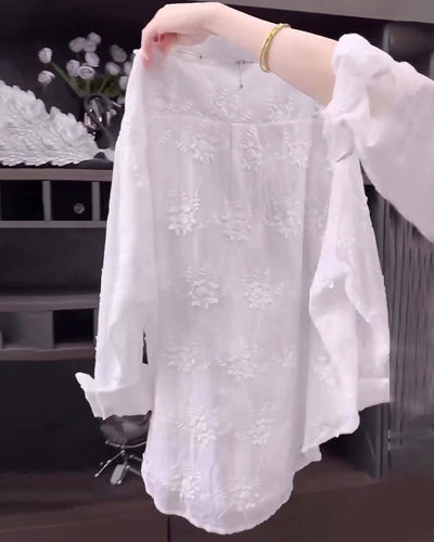 Aureva™ | Embroidered Relax Fit Shirt