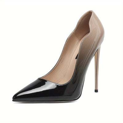 VOABOASY™ Glossy Elegance Stiletto Pumps
