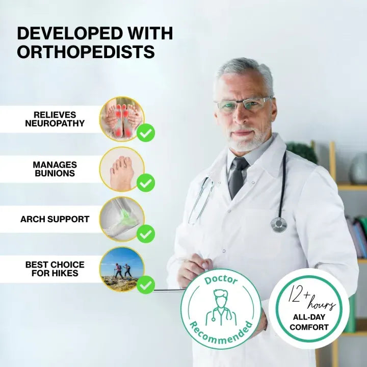 OrthoStride™ Men’s Orthopedic Slip-On Sneakers