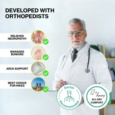 OrthoStride™ Men’s Orthopedic Slip-On Sneakers