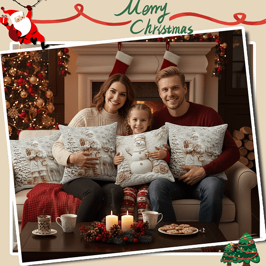 CozyFest™ | Christmas-Themed Decorative Pillow Cover