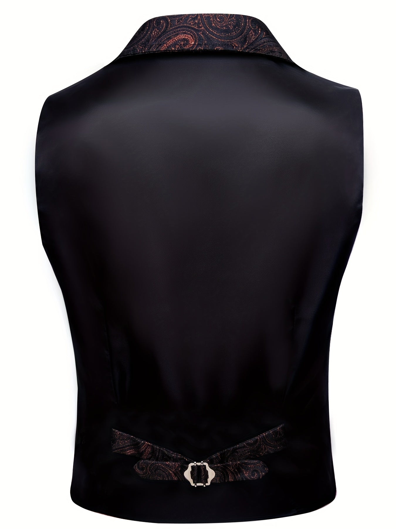 VictorianElegance™ Green Satin Jacquard Waistcoat