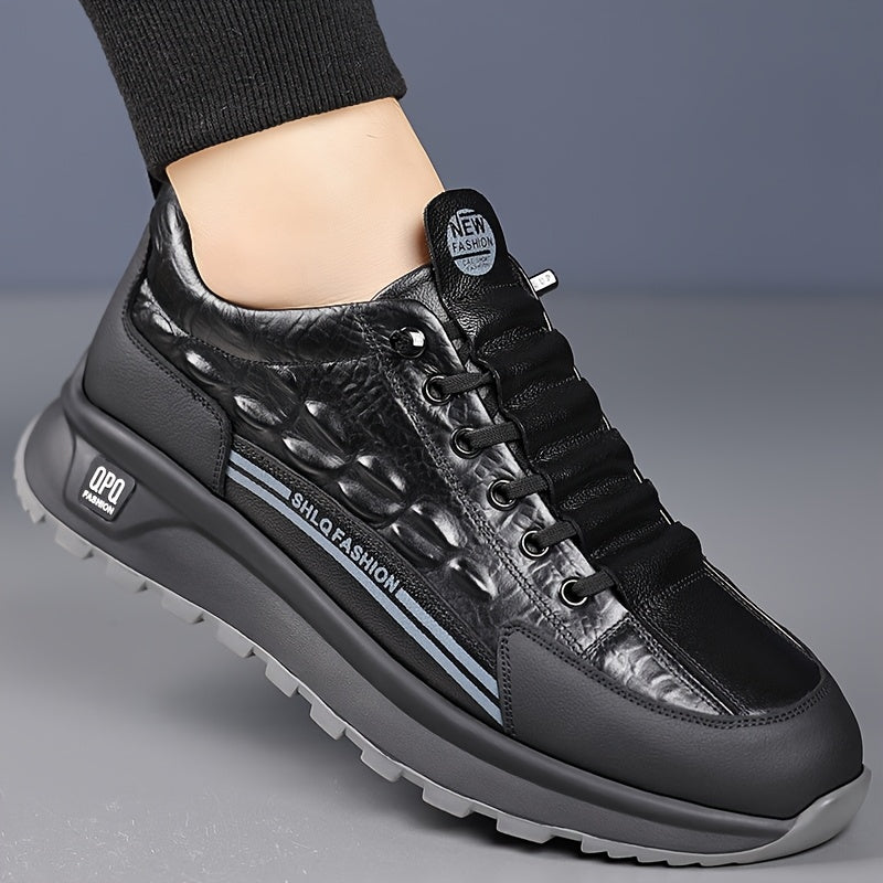 CrocStride™ Leather Sneakers