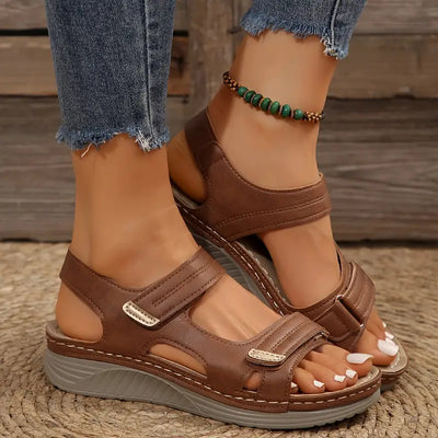Paige - Comfort Cushioned Wedge Sandals