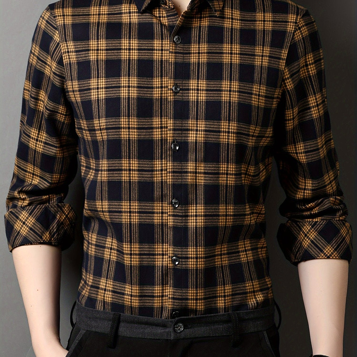 PlaidCraft™ Men’s Long Sleeve Shirt